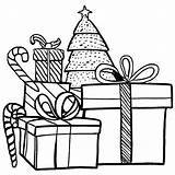 Christmas Presents Coloring Page · Creative Fabrica sketch template