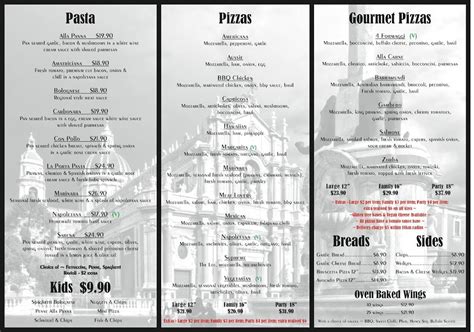 Menu at La Porta Pizzeria Italian Restaurant, Largs Bay