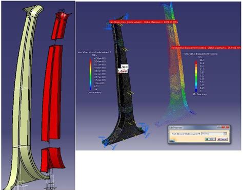 Visualization of second design of B-pillar and results | Download Scientific Diagram