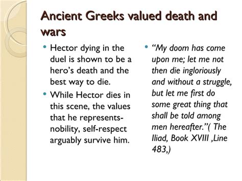 The Iliad : Death of Hector | PPT