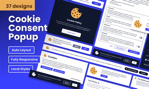 Cookie Popup Template | Figma