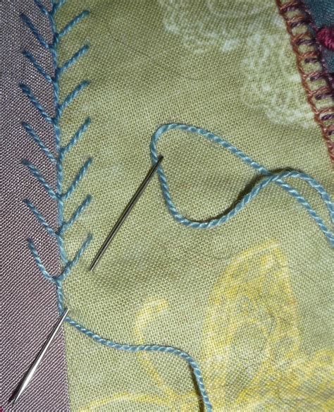 kerrykatiecakes: BAS - Week 79 - Feather Stitch Variations