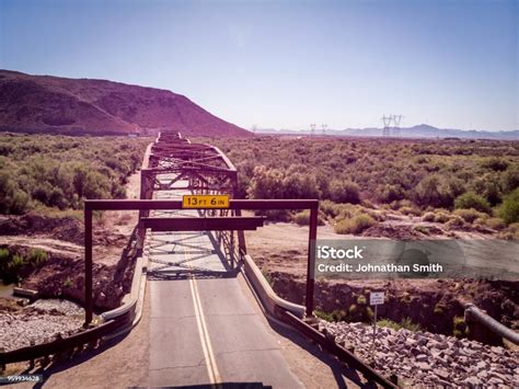 Historic Gillespie Dam Bridge In Arlington Az Stock Photo - Download Image Now - Arizona, Bridge ...