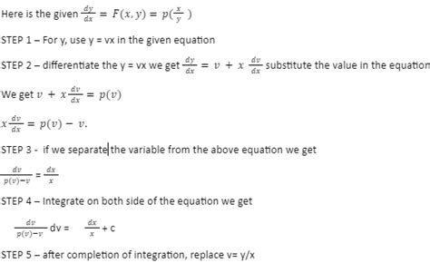 Notes on Solving Homogeneous Differential Equations.