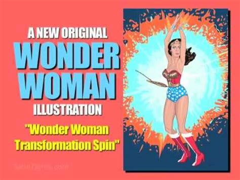 Wonder Woman Transformation Spin Illustration by Ray Caspio - YouTube