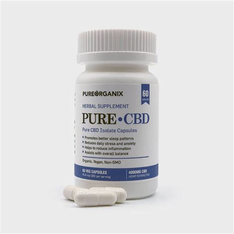 Pure CBD Capsules 4000mg - PureOrganix