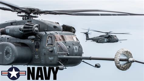 US Navy. Powerful MH-53E Sea Dragon helicopters perform aerial refueling. - YouTube