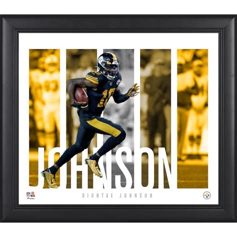 Dionte Johnson Steelers Custom Framed Photo | Pristine Auction