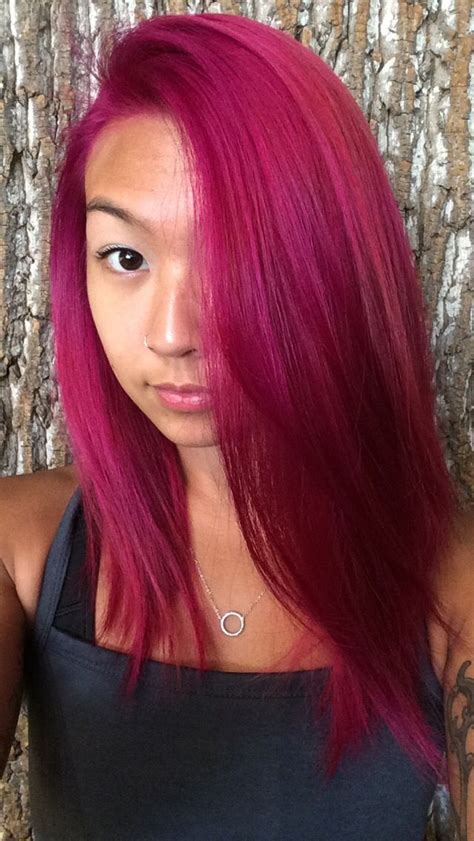 Fuschia // magenta hair color | Magenta hair, Magenta hair colors, Hair styles