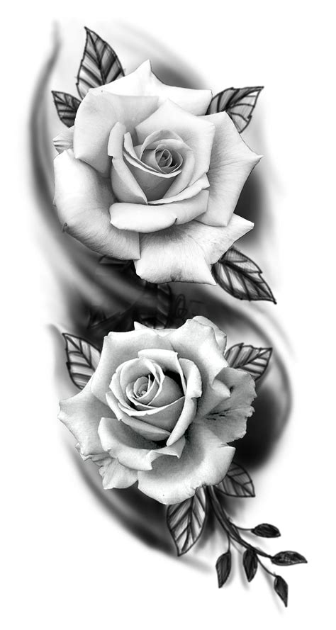 Realistic Rose Tattoo Design - Printable Calendars AT A GLANCE