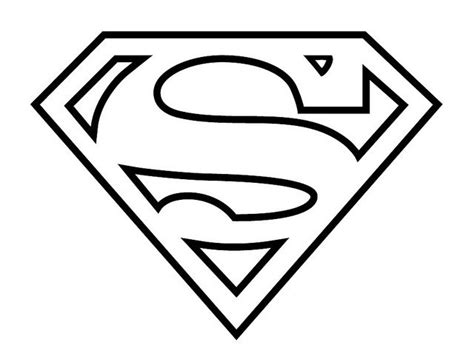 Superman Logo Coloring Pages