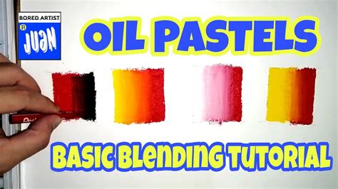 OIL PASTELS Basic Blending Tutorial | Art Vlog #OilPastels #Blending #Tutorial - YouTube