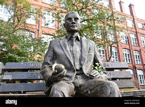 Alan Turing statue Stock Photo - Alamy