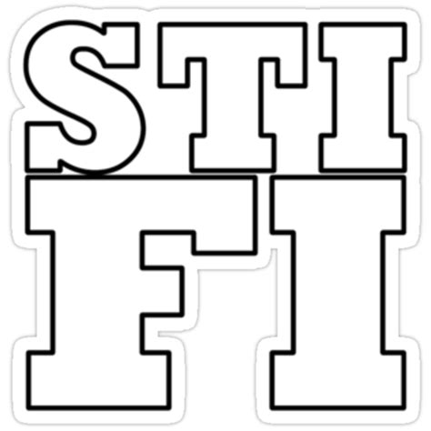 "Sticky Fingers White Logo STIFI" Stickers by beeweecee | Redbubble