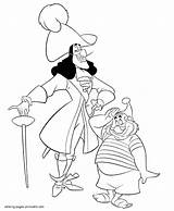 Disney Captain Hook Coloring Pages sketch template