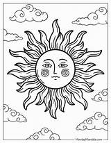 Printable Sun Coloring Pages sketch template