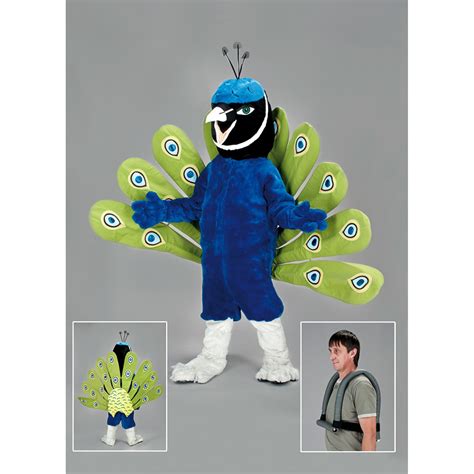 Peacock bird Mascot Costume