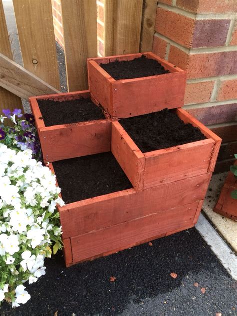 3 Tiered Box Planter made from Pallets