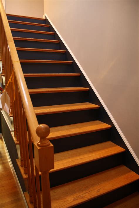 Black Painted Stair Risers