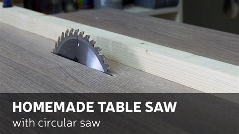 How To Make A Homemade Table Saw With Circular Saw - YouTube