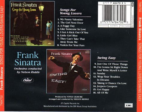 The Vintage Music Blog: Frank Sinatra...Songs for Young Lovers and Swing Easy!