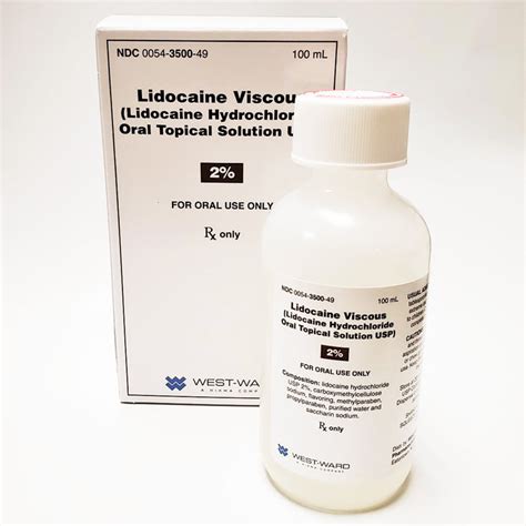 Lidocaine Viscous Solution for Pain Relief — Mountainside Medical Equipment