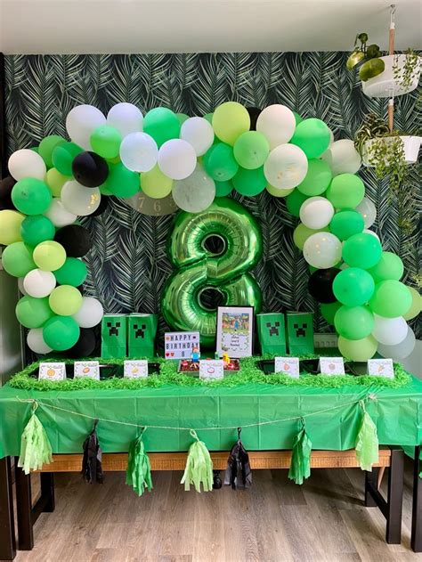 How to minecraft birthday decorations DIY Party Supplies and Ideas