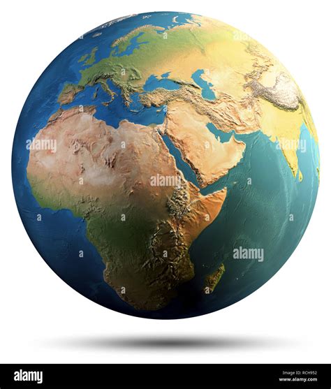 Planet Earth continents Stock Photo - Alamy