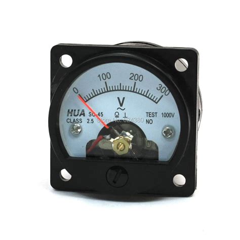 Aliexpress.com : Buy AC 0 300V Round Analog Dial Panel Meter Voltmeter ...