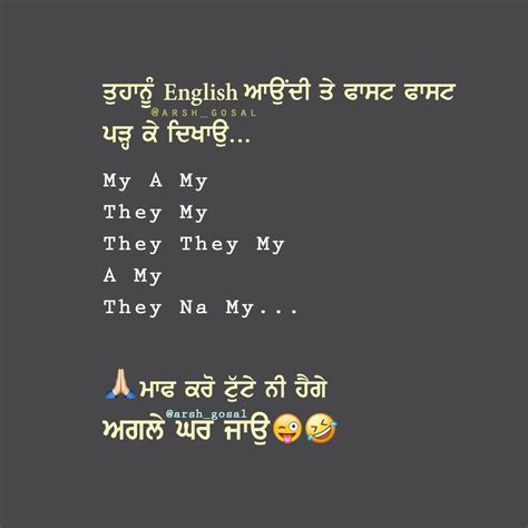 Funny Punjabi Quotes In English - ShortQuotes.cc