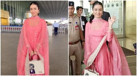 Shraddha Kapoor's blush pink anarkali is the perfect elegant look for ...