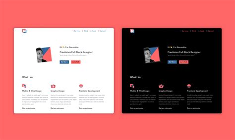 Lance - Freelancer Website Design | Personal Website Design - with source code | Figma Community