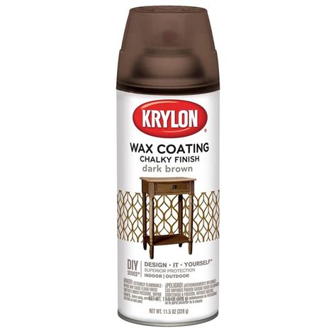 Krylon® Chalky Finish Wax Coating, Dark Brown | Chalky finish paint, Krylon, Chalk paint colors