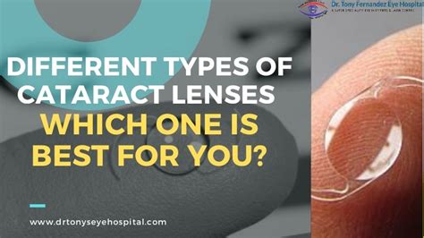 Different types of cataract lenses