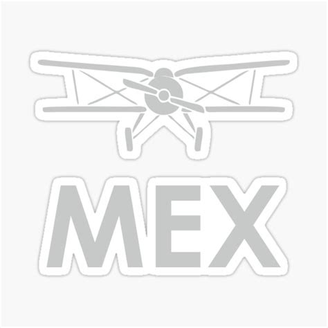 "Mexico airport code MEX " Sticker for Sale by erozzz | Redbubble