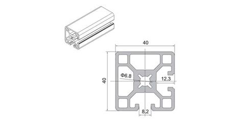 Industrial Aluminium Profile 40-series - Professional Aluminium Section Supplier