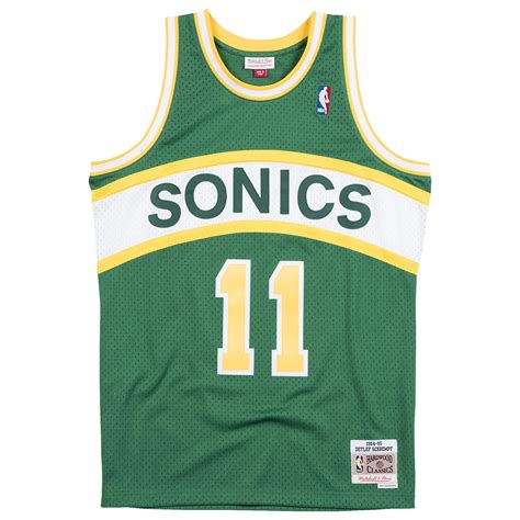 Mitchell & Ness Seattle Supersonics Nba Swingman Jersey in Green for Men - Lyst