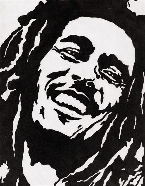 Bob Marley Stencil | Bob marley art, Bob marley painting, Silhouette art