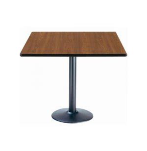 Deluxe Square Cafe Table - Round Base 30x30", Cafe Tables