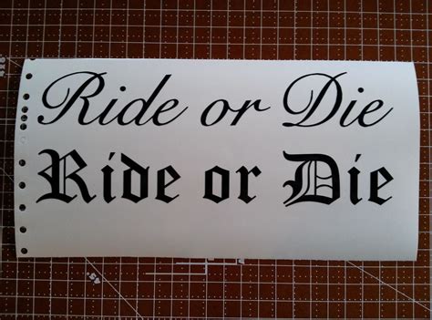 Ride Or Die Tattoo Ideas