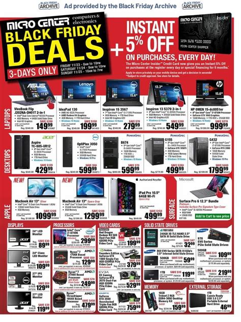 Micro Center 2018 Black Friday Ad - Black Friday Archive