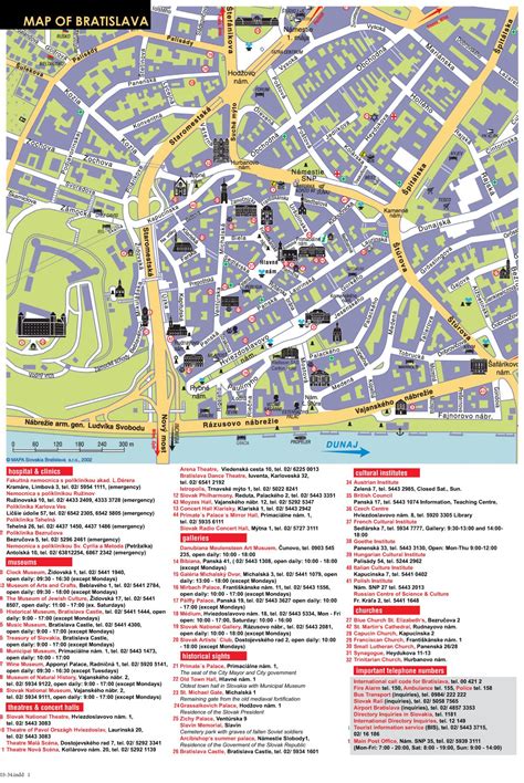 Bratislava Old Town Map