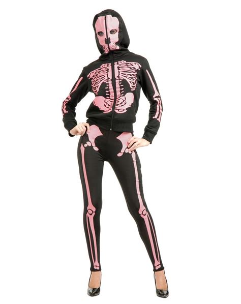 pink skeleton hoodie with leggings, $60 | Skeleton hoodie, Halloween costume store, Halloween ...