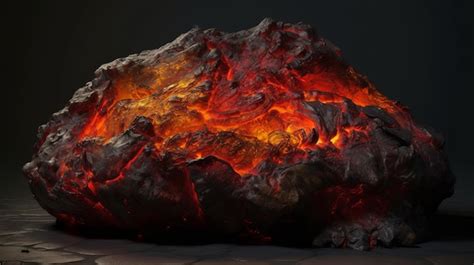 Premium Photo | Molten lava volcano generative ai