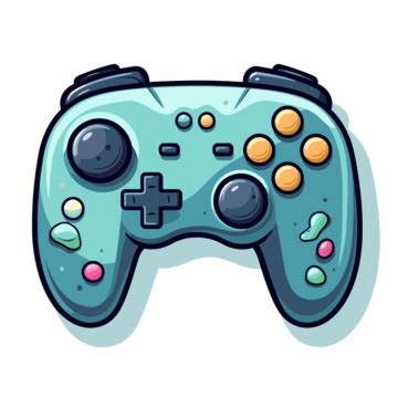 Cartoon Game Controller On A White Background Clipart Vector, Cartoon Clipart, Game Clipart ...