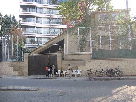 Outside view of Amitabh Bachchan’s house, Prateeksha. It has a distinctive sloping roof ...