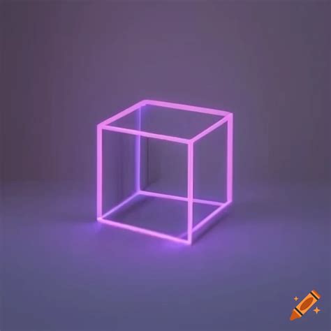 Neon cube art on Craiyon