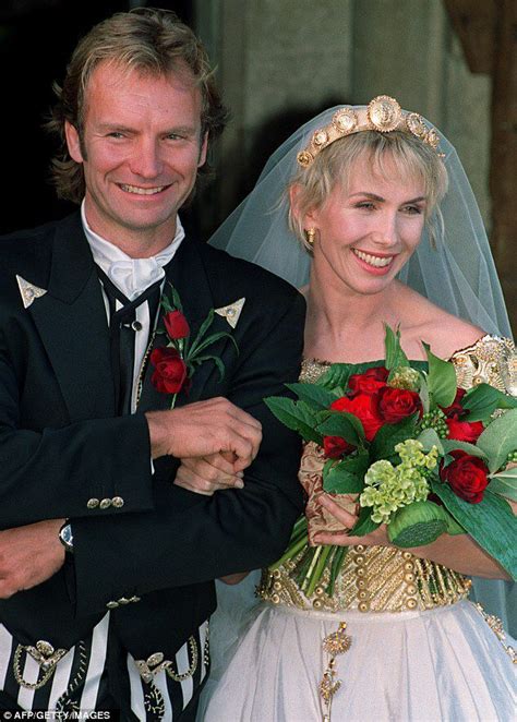 Sting and His wife | Trudie styler, Celebrity weddings, Famous couples