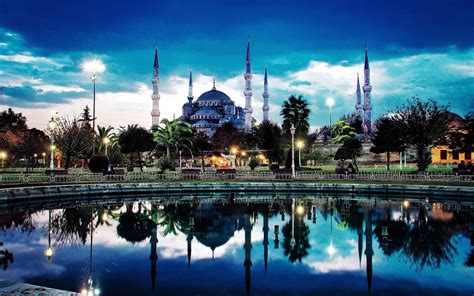 Turkey, Islamic architecture, Reflection, Sultan Ahmed Mosque, Istanbul, Mosques HD Wallpapers ...