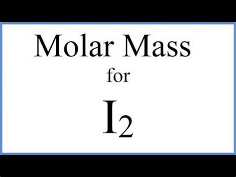 Molar Mass of Iodine - MarlonjoysMoreno